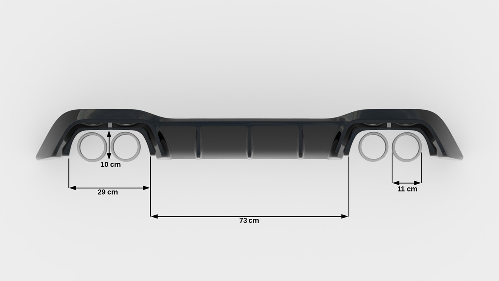 Difuzer Rear Valance V.1 Volkswagen Golf R Hatchback Mk8 - Image 4